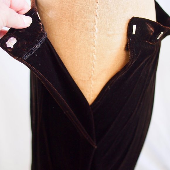 vtg CLOAK OF MANY COLORS Velvet Maxi Skirt Gothic Steampunk Victorian 12 EUC - Picture 7 of 9